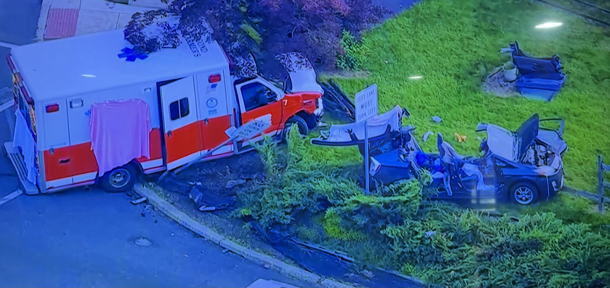 UPDATE: Ambulance was transporting patient at time of crash, two sent to hospital