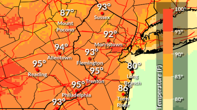 Air quality alert issued for southeastern PA as near-record heat begins